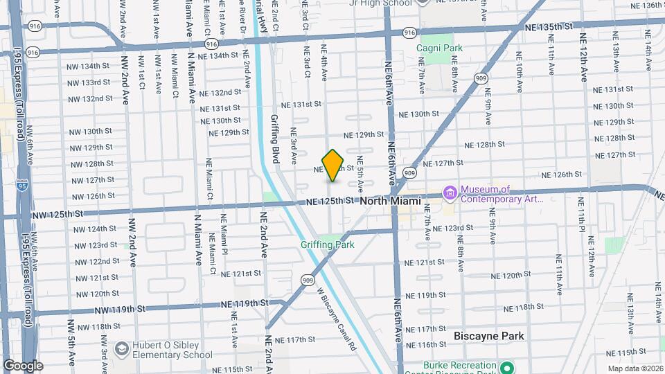 12547 NE 4th Ave Mapa y Detalles de la Ubicación