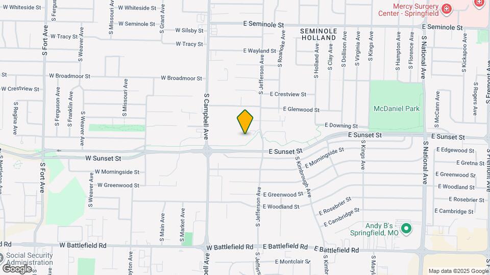 2621 S Jefferson Ave Map and Location Details