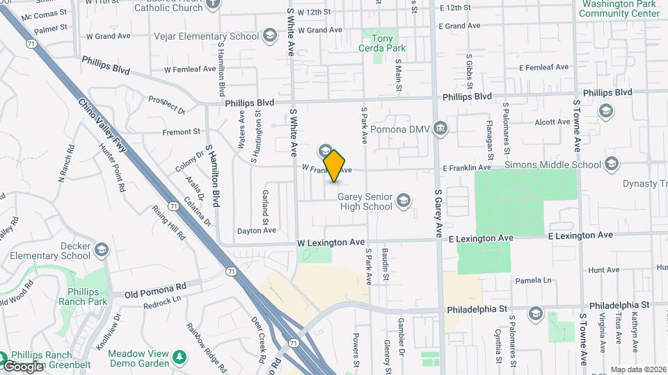 1741 Warwick St Map and Location Details