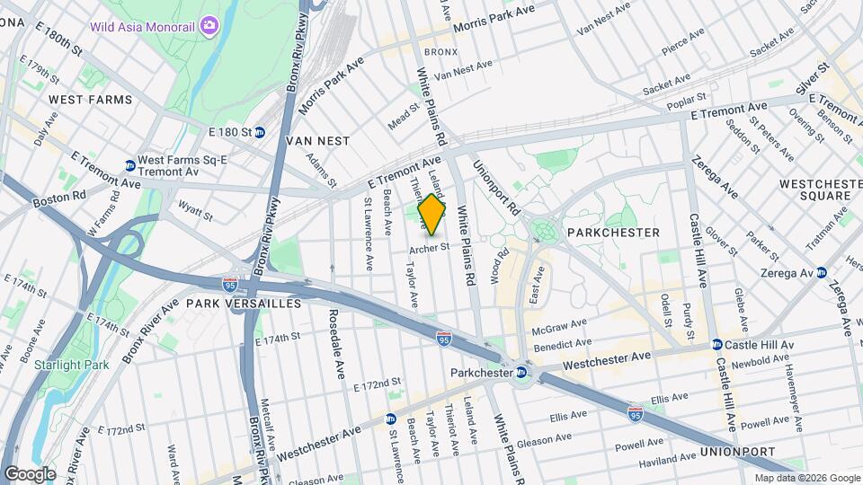 1500 Thieriot Ave Map and Location Details