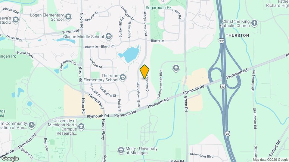 2163 Yorktown Dr Map and Location Details