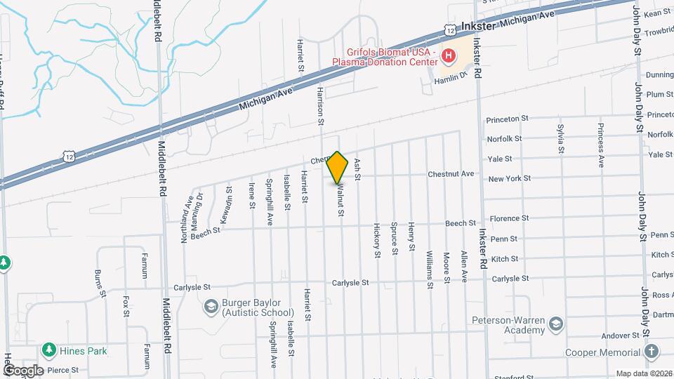 3236 Walnut St Map and Location Details