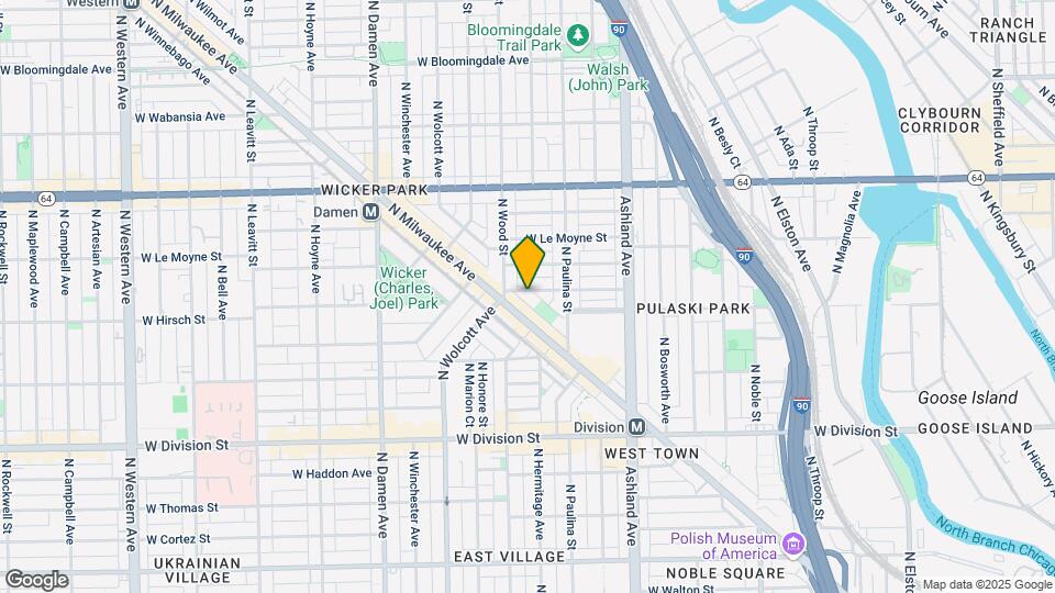 1739 W Beach Ave Map and Location Details