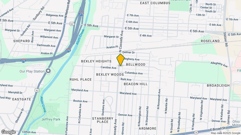 458 N Cassady Ave Map and Location Details