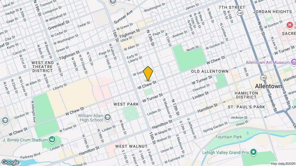 302 N 14th St Mapa y Detalles de la Ubicación