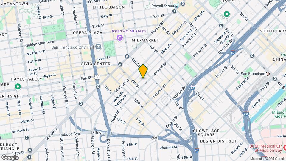 747 Natoma St Map and Location Details