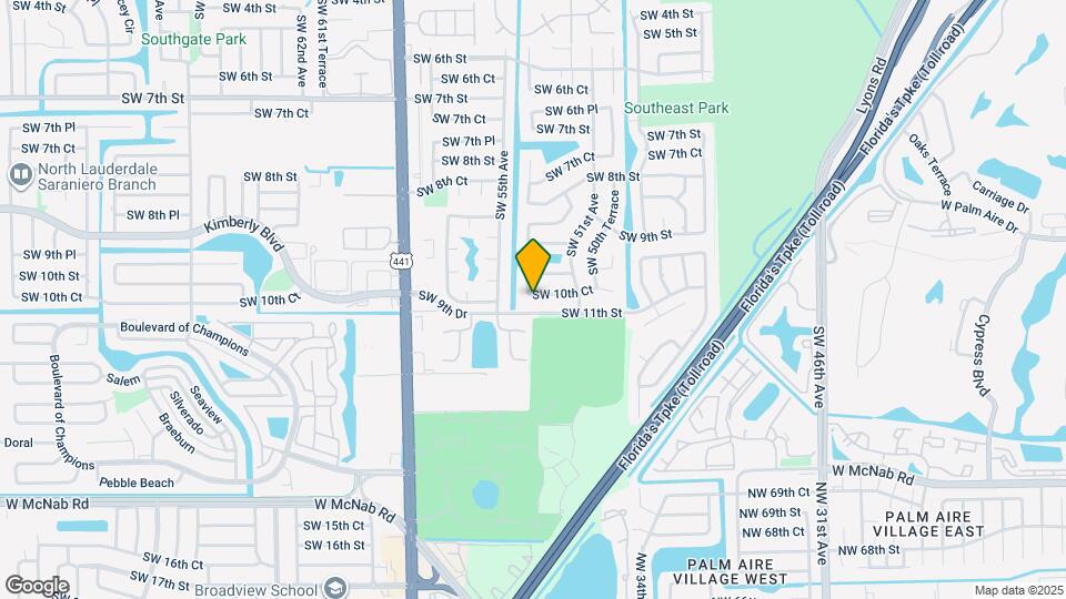 5365 SW 10th Ct Map and Location Details