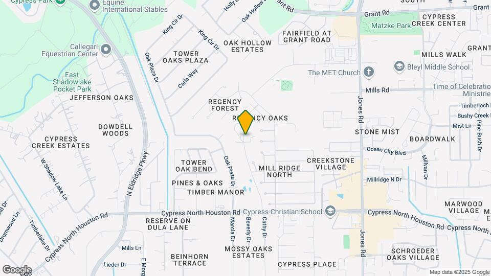 11418 Cypress North Houston Rd Mapa y Detalles de la Ubicación