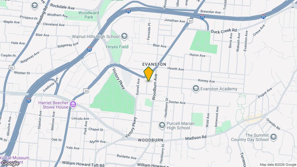 3132 Harvard Ave Map and Location Details