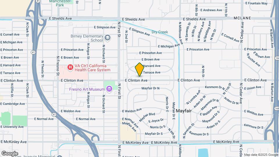 3327 E Clinton Ave Map and Location Details