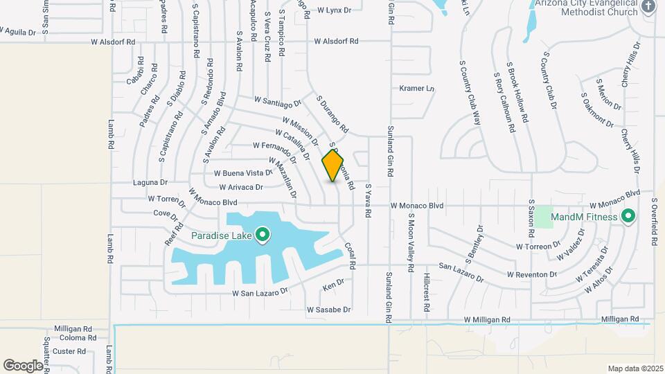 9987 W Mission Dr Mapa y Detalles de la Ubicación