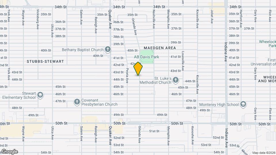 4202 44th St Map and Location Details