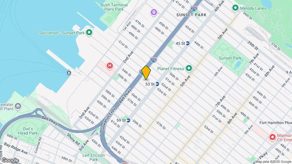 342 53rd St, Unit 3F Map and Location Details