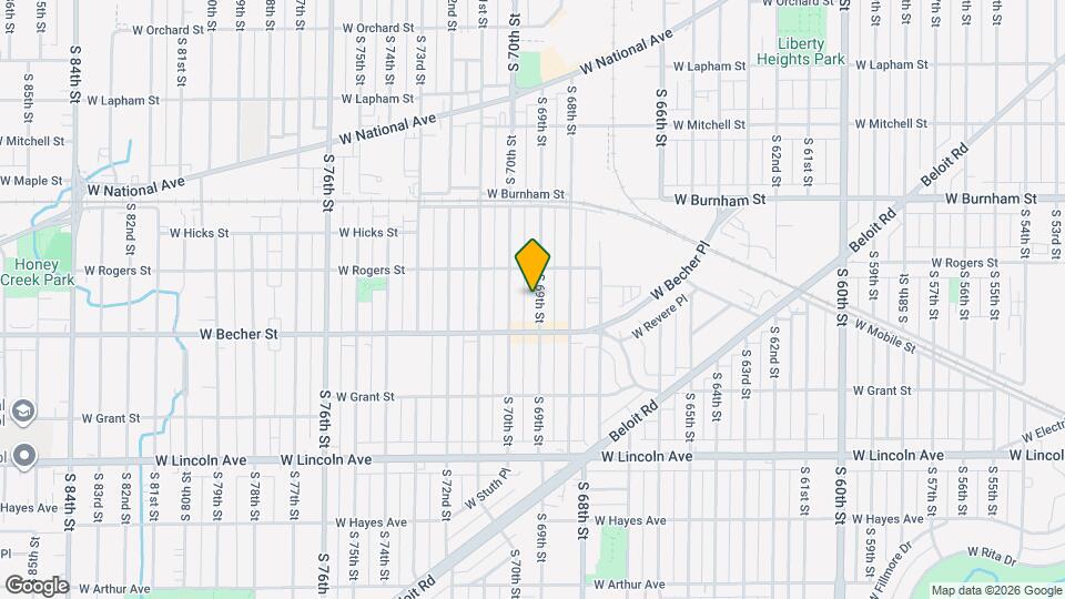 2037 S 69th St Map and Location Details