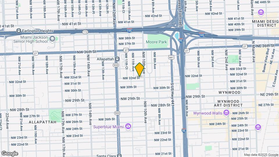 1030 NW 32nd St Map and Location Details