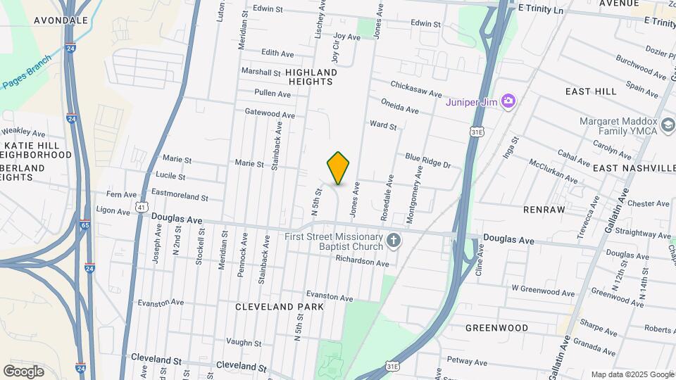 1319 N 6th St Map and Location Details