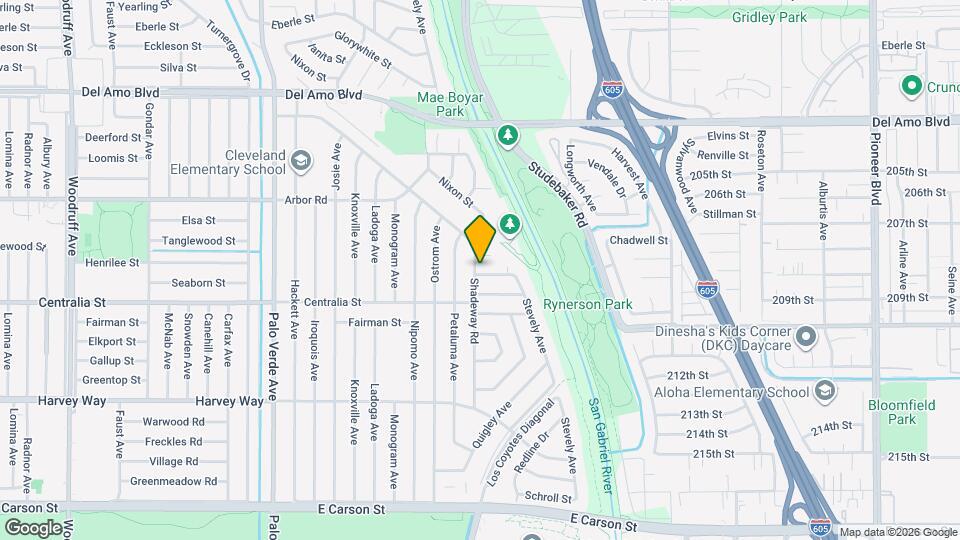 6903 Henrilee St Map and Location Details