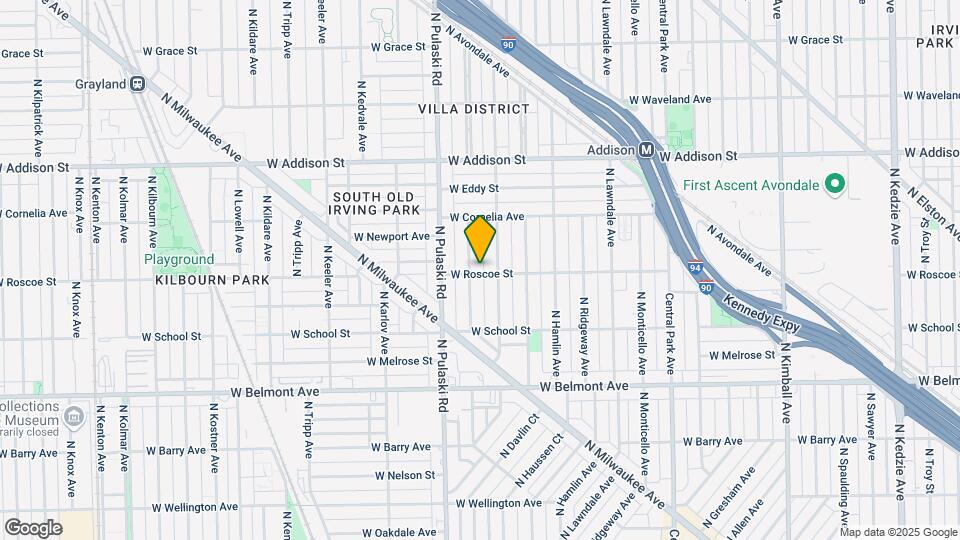 3403-05 N Harding Ave Map and Location Details