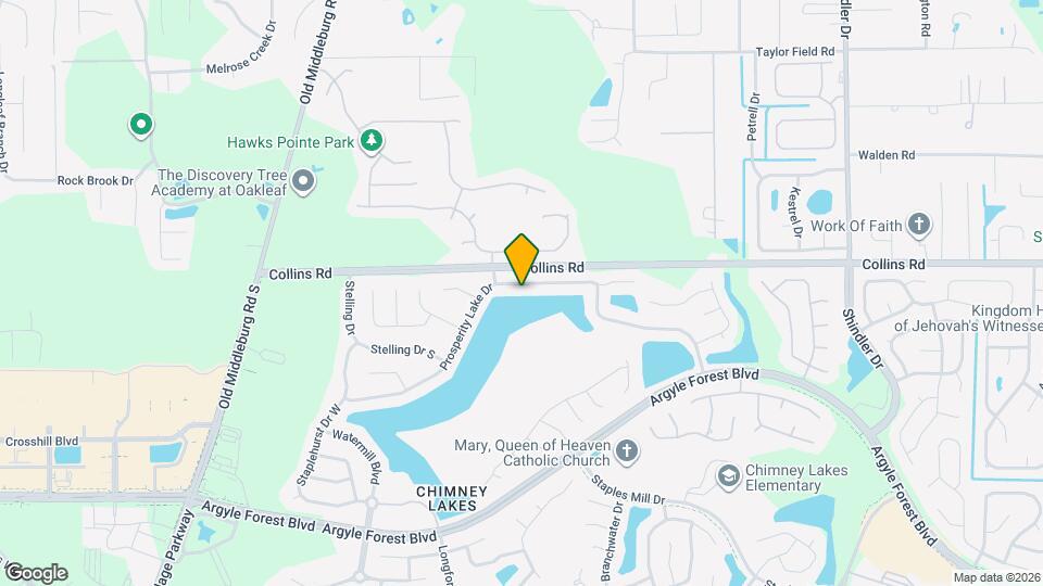 9176 Prosperity Lake Dr Mapa y Detalles de la Ubicación