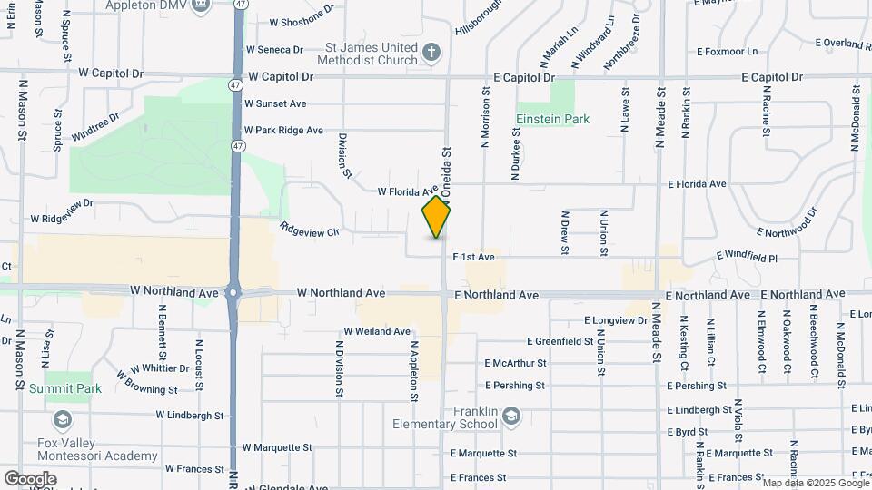 2907 N Oneida St Map and Location Details