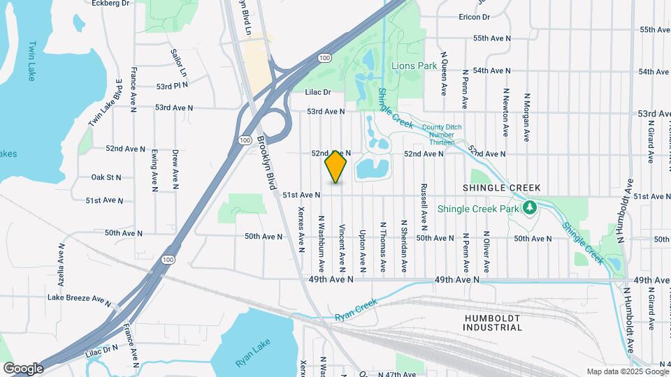 5105 Vincent Ave N Mapa y Detalles de la Ubicación