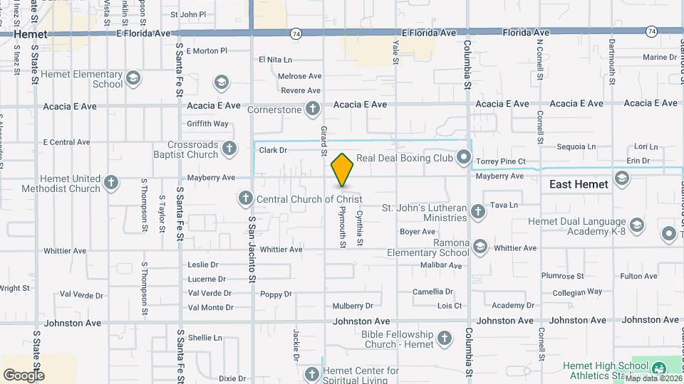 25440 Plymouth St Map and Location Details