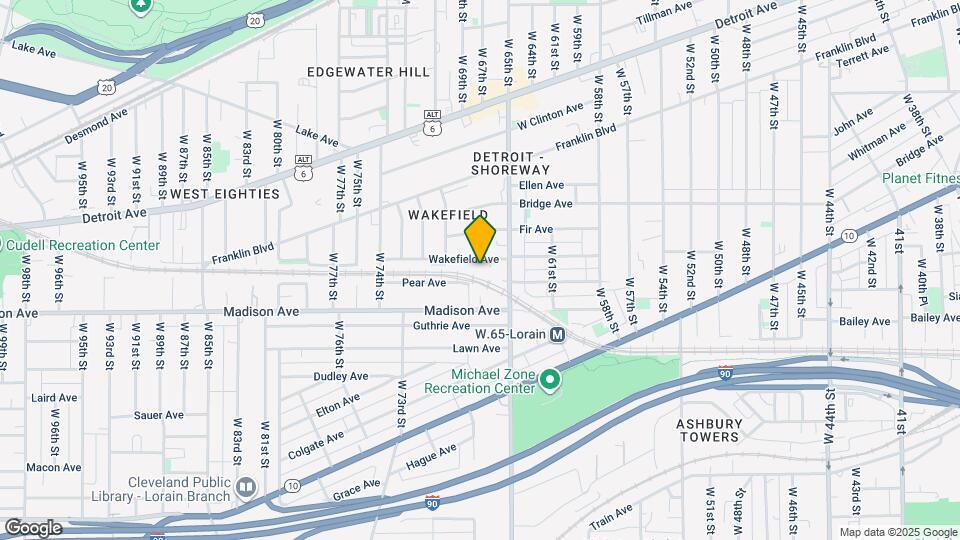 6611 Wakefield Ave Mapa y Detalles de la Ubicación