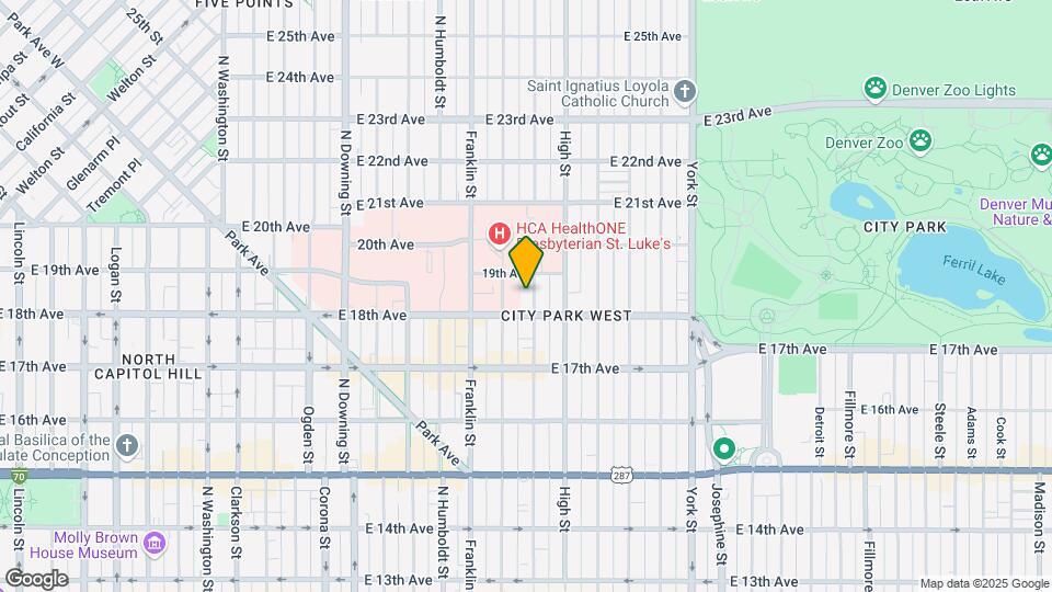 1833 N Williams St Map and Location Details