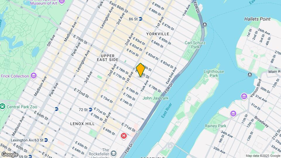 425 E 78th St Map and Location Details