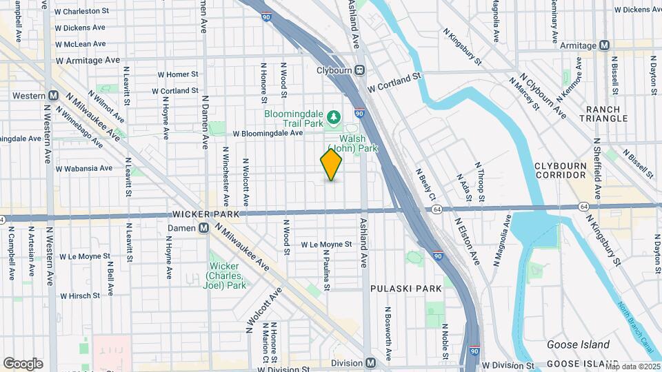 1641 N Paulina St Mapa y Detalles de la Ubicación