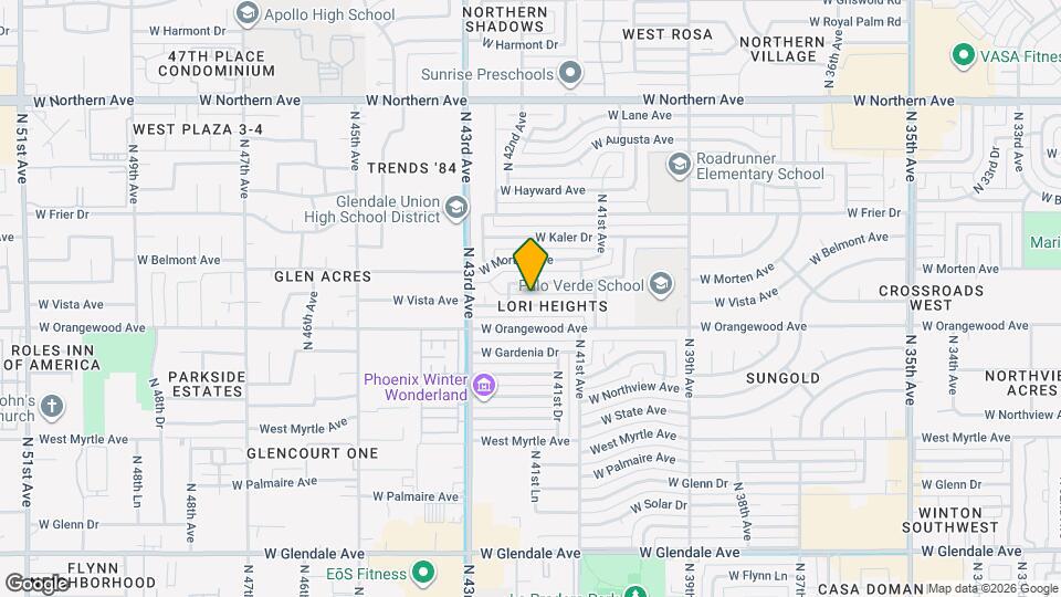 4212 W Vista Ave Map and Location Details