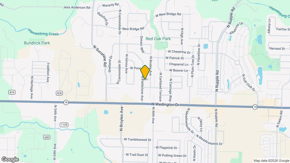 1314 N Fieldstone Ave Mapa y Detalles de la Ubicación