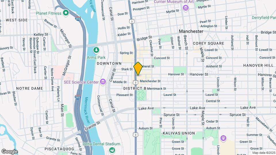 875 Elm St Map and Location Details