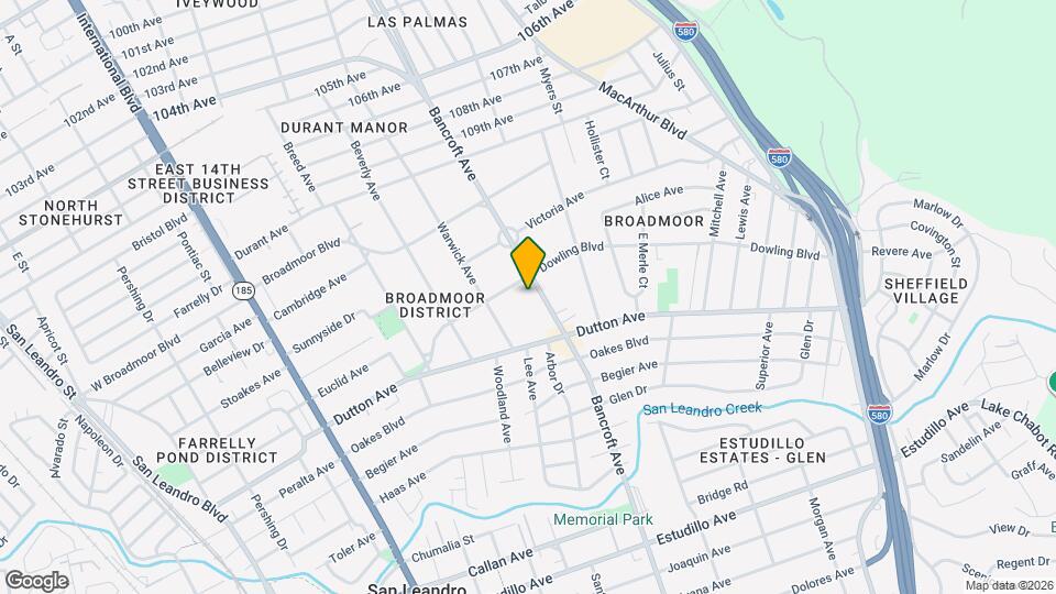 525 Bancroft Ave Map and Location Details