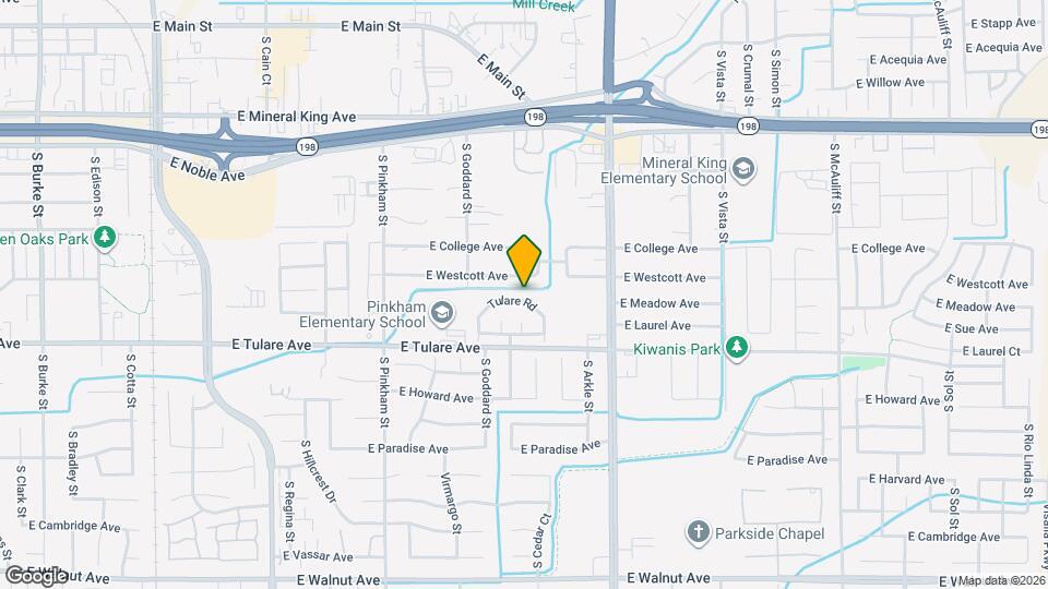 2634 E Tulare Ave Map and Location Details