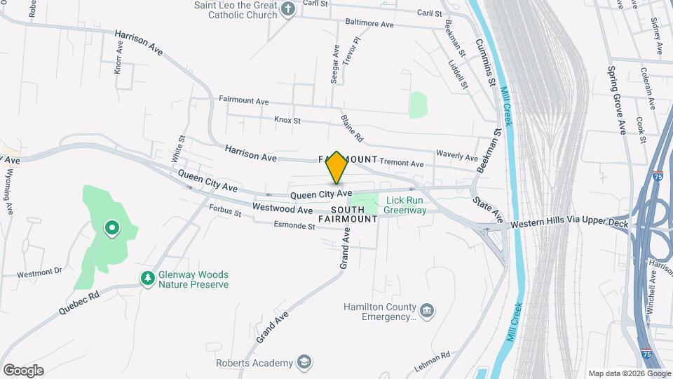 1716 Queen City Ave Mapa y Detalles de la Ubicación