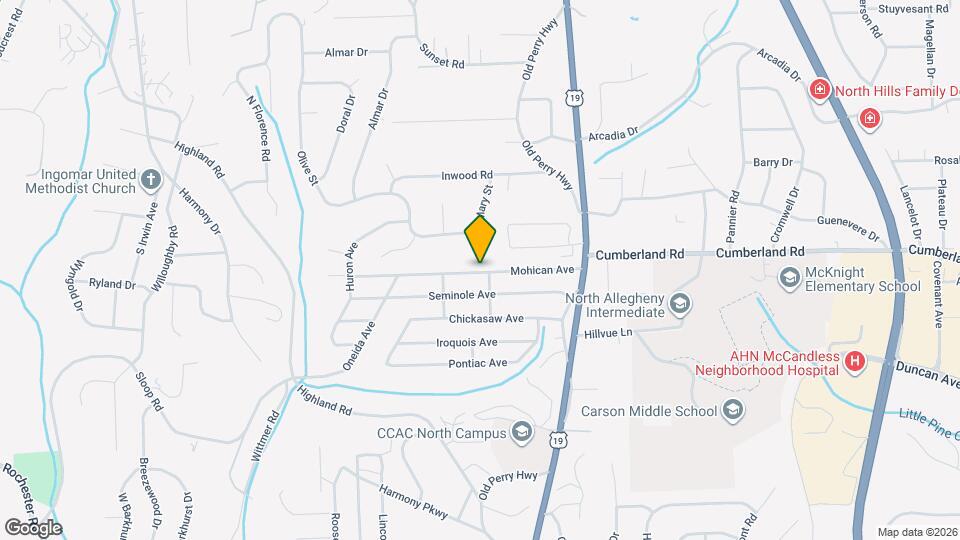 238 Mohican Ave Map and Location Details