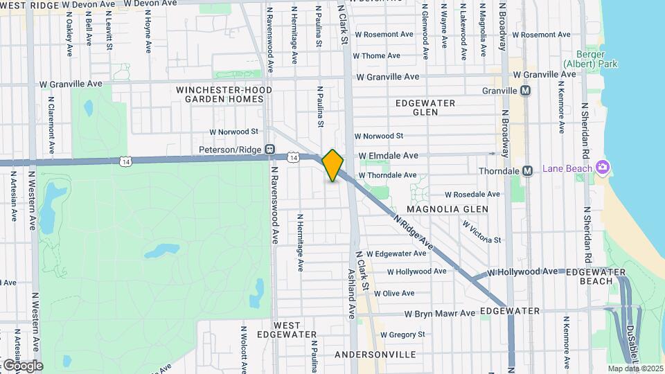 5933 N Paulina St Map and Location Details