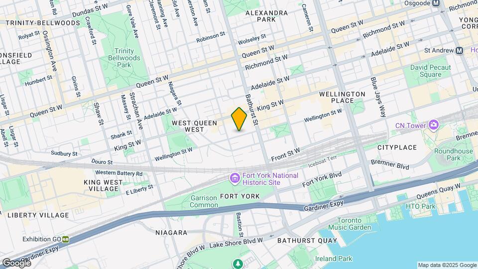 596 A Wellington St W Map and Location Details