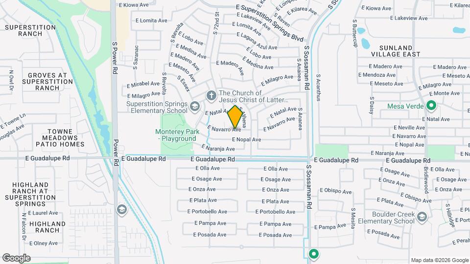 7315 E Navarro Ave Map and Location Details