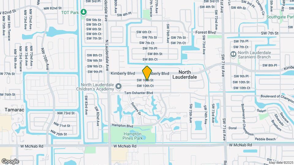 7750 SW 10th St Map and Location Details