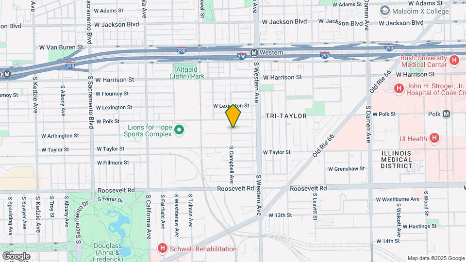 825 S Campbell ave Map and Location Details