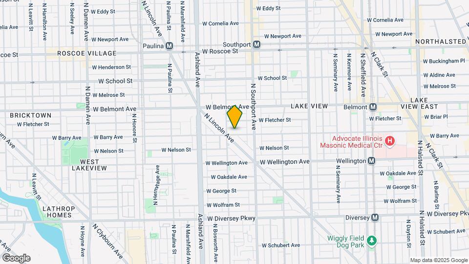 1442 W Barry Ave Map and Location Details