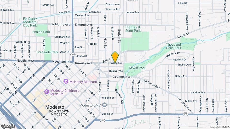 606 Downey Ave Mapa y Detalles de la Ubicación