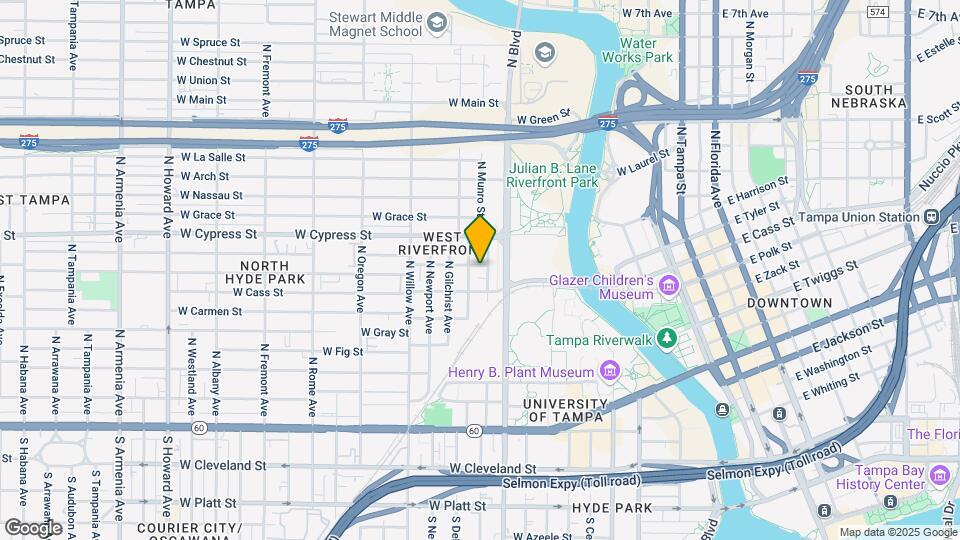 1002 W Lemon St Map and Location Details