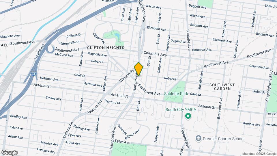 2736-2738 Hampton Ave Map and Location Details