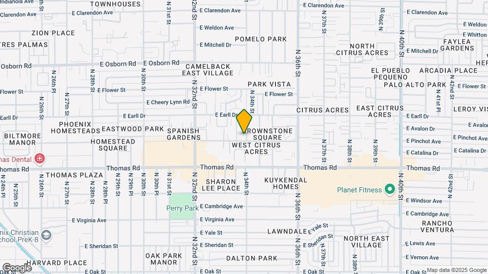 3004 N 34th St Map and Location Details