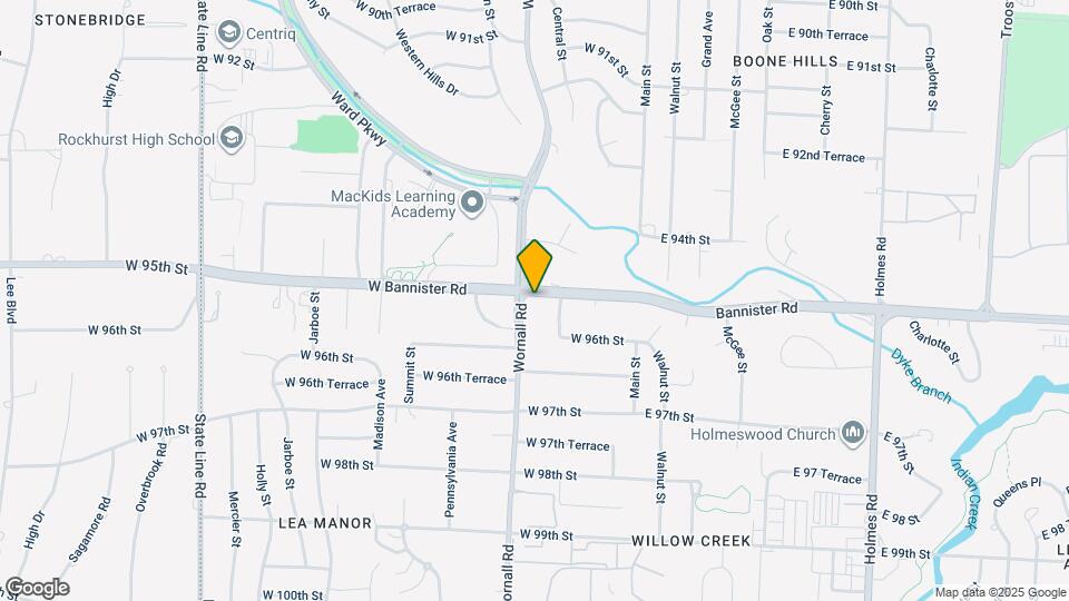 9501 Wornall Rd Map and Location Details