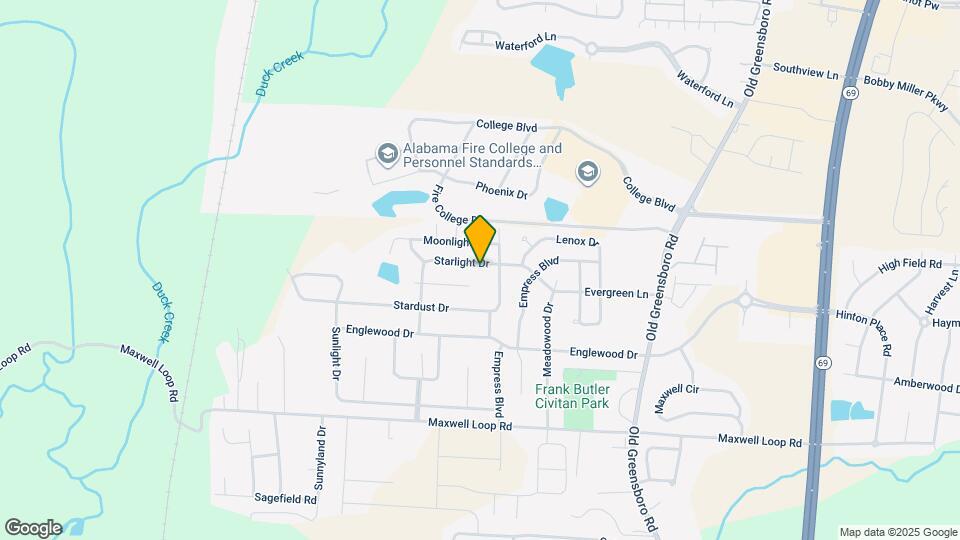 2201 Starlight Dr Map and Location Details