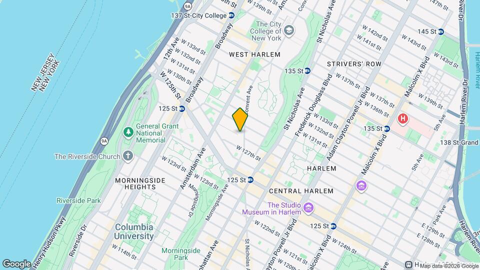 W. 128th St, 7th Ave, Unit 2 Map and Location Details